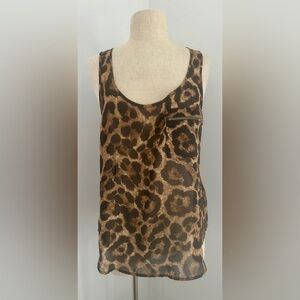 Topshop: Leopard Print Sleeveless Top